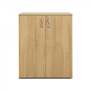 Pantofar cu 2 usi si 3 polite, Culoare Sonoma, 100x70x40cm, Pal 18mm