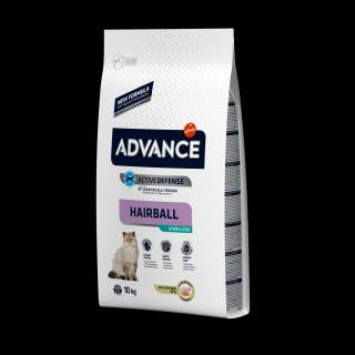 1.5 kg ADVANCE CAT STERILISED HAIRBALL, hrana uscata pentru pisici