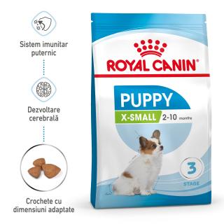 1.5kg Royal Canin X-Small Puppy hrana uscata caine junior