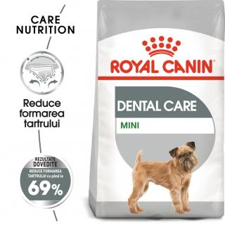 1 kg Royal Canin Mini Dental Care Adult hrana uscata caine pentru reducerea formarii tartrului