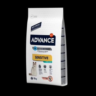 10 kg ADVANCE CAT STERILISED SOMON SENSITIVE