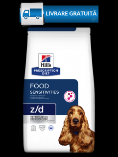 10kg Hills PD z d Canine , hrana uscata dieta veterinara hipoalergenica pentru caini - Pret special cu livrare gratuita