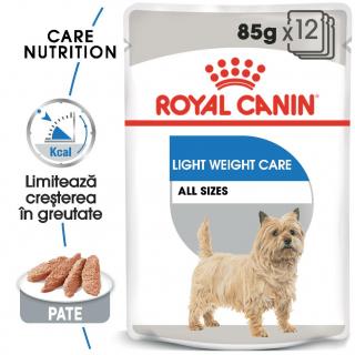 12 x 85g Royal Canin Light Weight Care Adult hrana umeda caine pentru limitarea cresterii in greutate