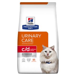 12kg + 1.5kg gratis Hill s PD Feline C D Stress Chicken, hrana uscata dieta veterinara pentru pisici cu probleme urinare