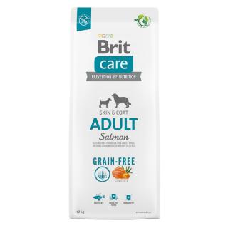 12kg Brit Care Dog Grain-free Adult, hrana uscata fara cereale pentru caini adulti cu aroma de somon
