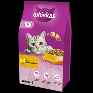 14kg Whiskas cu pui, hrana uscata pentru pisici adulte