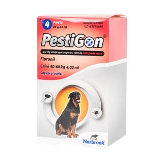 3 x Pestigon Dog XL 40-60 kg - set 4 pipete deparazitare externa caini foarte mari