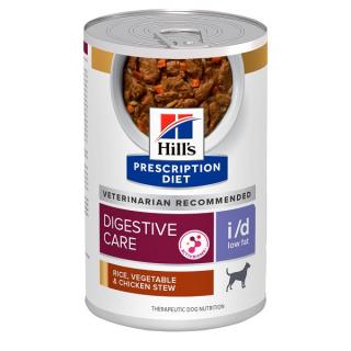 30 x Hill s PD Canine I D Low Fat Chicken  Vegetables Stew 354 g, hrana umeda dieta veterinara pentru caini cu probleme digestive