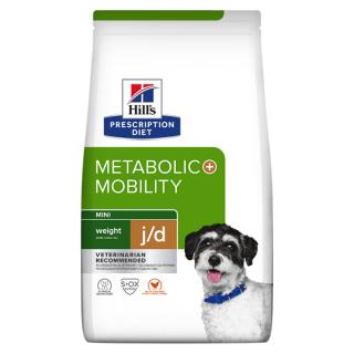 3kg Hill s PD Canine Metabolic + Mobility Mini, hrana uscata dieta veterinara pentru caini cu probleme de gratuate si articulare