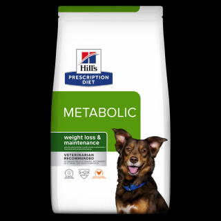 4kg Hill s PD Canine Metabolic, hrana uscata dieta veterinara pentru caini cu probleme de greutate
