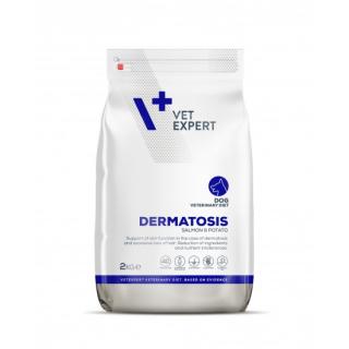 4T DIETA VETERINARA DERMATOSIS DOG, VETEXPERT, CU CARNE DE SOMON SI CARTOFI, 2 KG