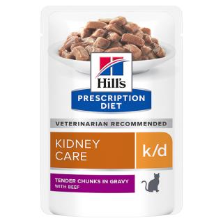 85g Hill s PD Feline K D Beef ( plic ) hrana umeda pentru pisici cu probleme renale