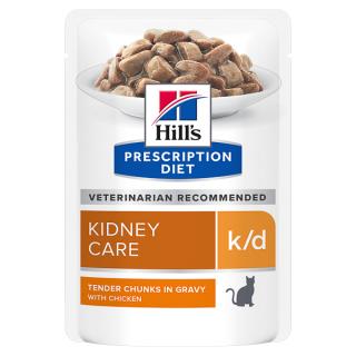 85g Hill s PD Feline K D Chicken (plic), hrana umeda dieta veterinara pentru pisici cu probleme renale