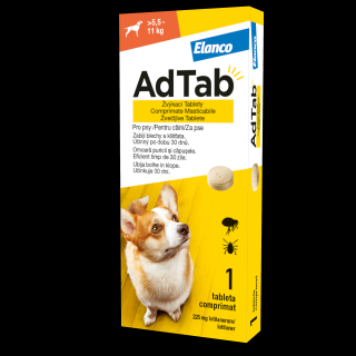 AdTab Dog 225MG ( 5,5,      11 kg) - 1 tableta