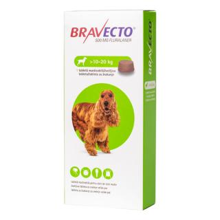 Bravecto 10 - 20 kg - deparazitare externa pentru caini