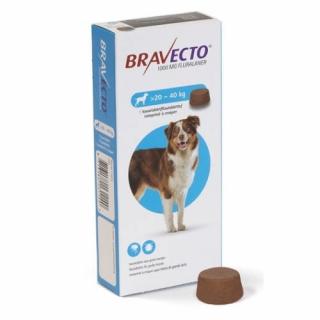 Bravecto 20 - 40 kg - deparazitare externa pentru caini