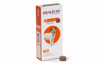 Bravecto 4,5-10 kg - deparazitare externa pentru caini