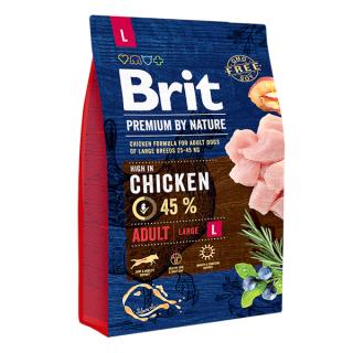 Brit Premium by Nature Adult L 3 kg, hrana uscata pentru caini adulti de talie mare