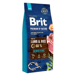 Brit Premium By Nature Sensitive Lamb 15 kg, hrana uscata pentru caini cu sensibilitate digestiva