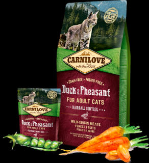 Carnilove Duck and Pheasant Cats Hairball Control 2 kg