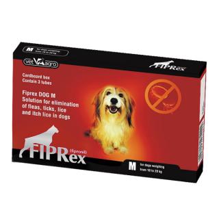 Deparazitare externa pentru caini Fiprex M 10-20 kg 3 pipete