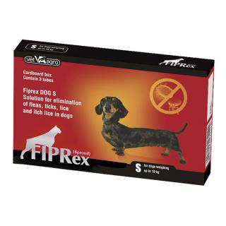 Deparazitare externa pentru caini Fiprex S  2-10 kg 3 pipete