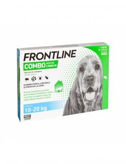 Deparazitare externa pentru caini Frontline Combo Dog M 10-20 kg - cutie cu 3 pipete