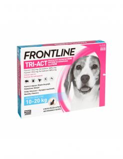 Deparazitare externa pentru caini Frontline Tri-Act M 10-20 kg - cutie cu 3 pipete