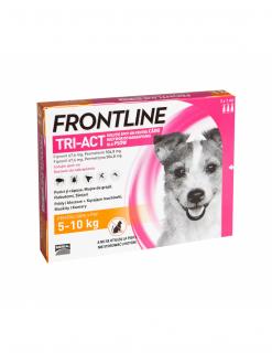 Deparazitare externa pentru caini Frontline Tri-Act S 5-10 kg - cutie cu 3 pipete