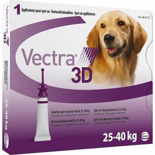 Deparazitare externa pentru caini VECTRA 3D DOG 25-40 KG - 1 pipeta