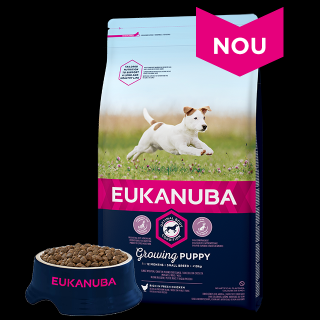 Eukanuba PUPPY SMALL cu PUI  10kg: 1-12 luni, 2 kg