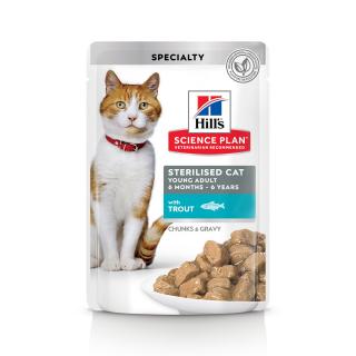 Hill s SP Feline Young Adult Sterilised Pastrav 85 g (plic)