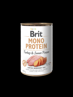 Hrana umeda pentru caini Brit Mono Protein Curcan si cartofi dulci 400g