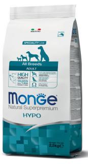 Hrana uscata dieta pentru caine Monge natural Hypoallergenic  Salmon Tonno (SOMON, TON)  12KG