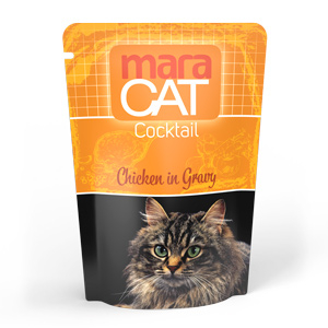 Maracat Cocktail Chicken in Gravy 100 g, hrana umeda pentru pisici adulte