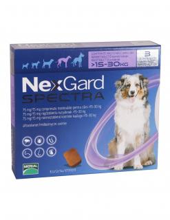 Nexgard Spectra L cutie cu 3 comprimate masticabile, Deparazitare externa pentru caini