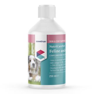 NutriCareVet Canine  Feline Supplement for Skin  Coat Support Liquid 250 ml