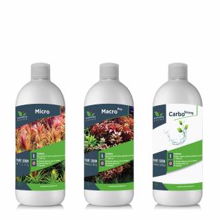 Pachet Fertilizare acvariu micro-macro Pro-carbo Plant Serum 3x100ml