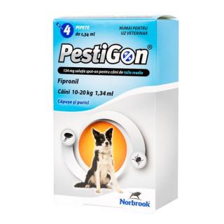 Pestigon Dog M 10-20 kg - 1 pipeta deparazitare externa caini talie medie