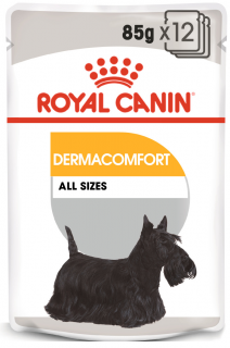 Royal Canin Dermacomfort Adult hrana umeda caine pentru prevenirea iritatiilor pielii, 12 x 85 g