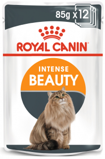 Royal Canin Intense Beauty Care Adult hrana umeda in aspic pisica pentru piele si blana sanatoase, 12 x 85 g