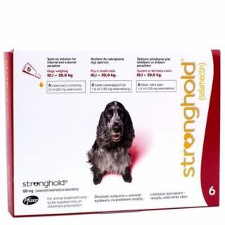 Stronghold 120mg ( 10-20 kg ) 1 pipeta, Deparazitare externa si interna pentru caini