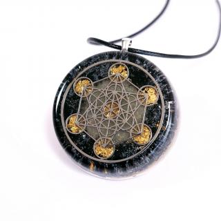 Cubul lui Metatron pandantiv pietre naturale