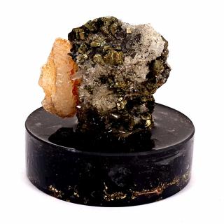 Esantion cristale cuart cu minerale naturale pe suport turmalina