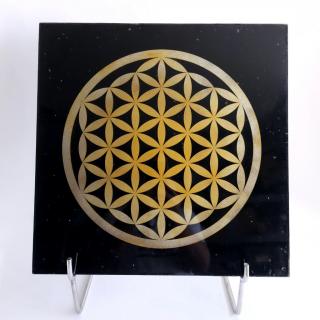 Floarea Vietii placa orgonica cristaloterapie 50 x 50 cm
