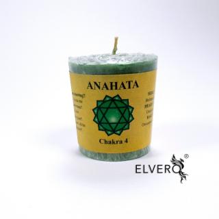 Lumanare verde, chakra Anahata, chakra inimii si iubirii, cu uleiuri esentiale de lavanda, portocala, mandarina si ceara naturala