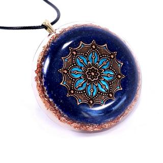 Medalion mandala lapis lazuli. Regasire in Sine.