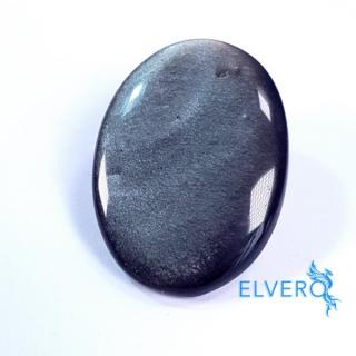 Obsidian argintiu cabochon