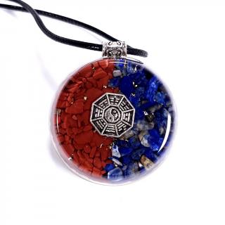 Pandantiv Bagua Yin si Yang remediu feng shui din pietre naturale