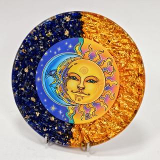 Soare si Luna decoratiune orgon din pietre naturale